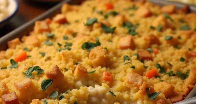 Cornbread Dressing with Chicken